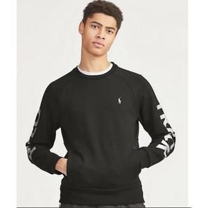 Polo Ralph Lauren Black Small Double-Knit Performance Graphic Sweatshirt